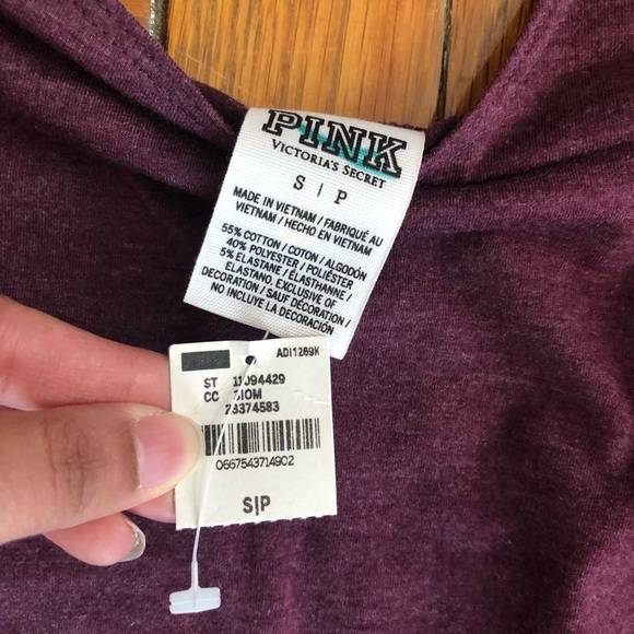 Victoria's Secret PINK Scoop Neck Bodysuit top Size S - Picture 8 of 13